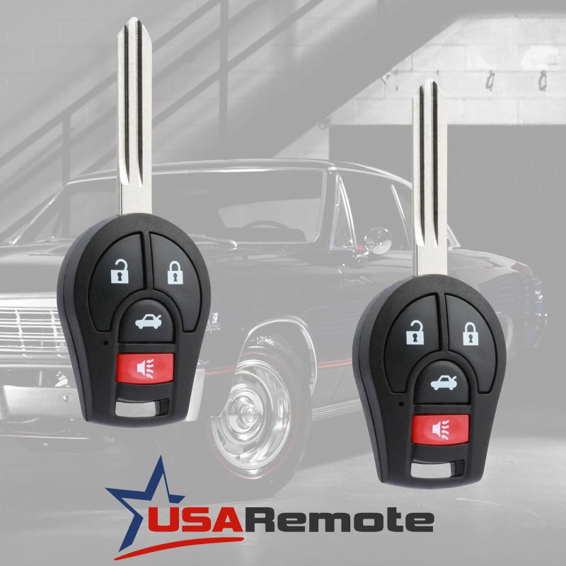 USARemote جهاز تحكم عن بُعد USARemote يناسب نيسان سنترا 2013 2014 2015 مفتاح فوب للدخول بدون مفتاح (CWTWB1U751) ، مجموعة من 2 - Image 2